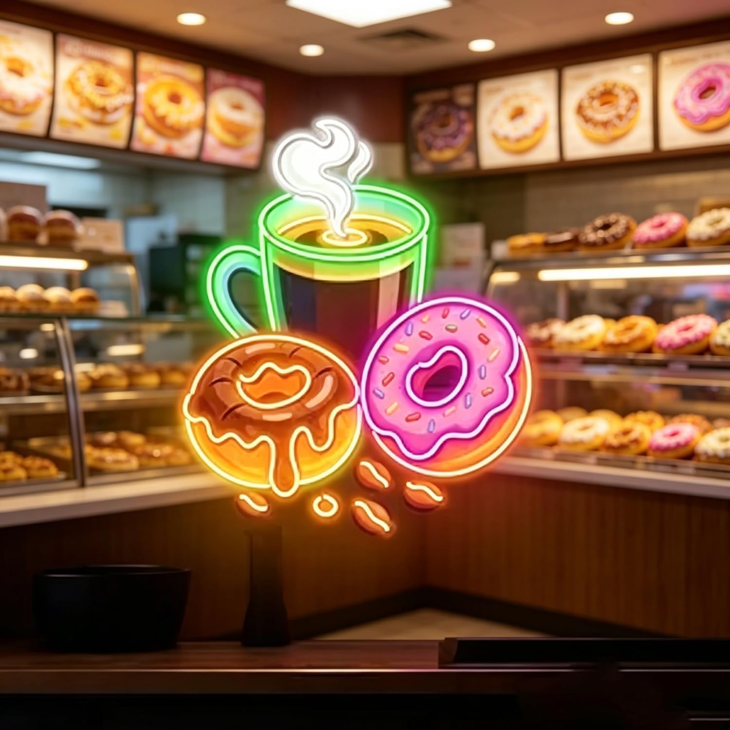 Commercial Kitchen Store - Donuts LED Neon Sign USB Powered