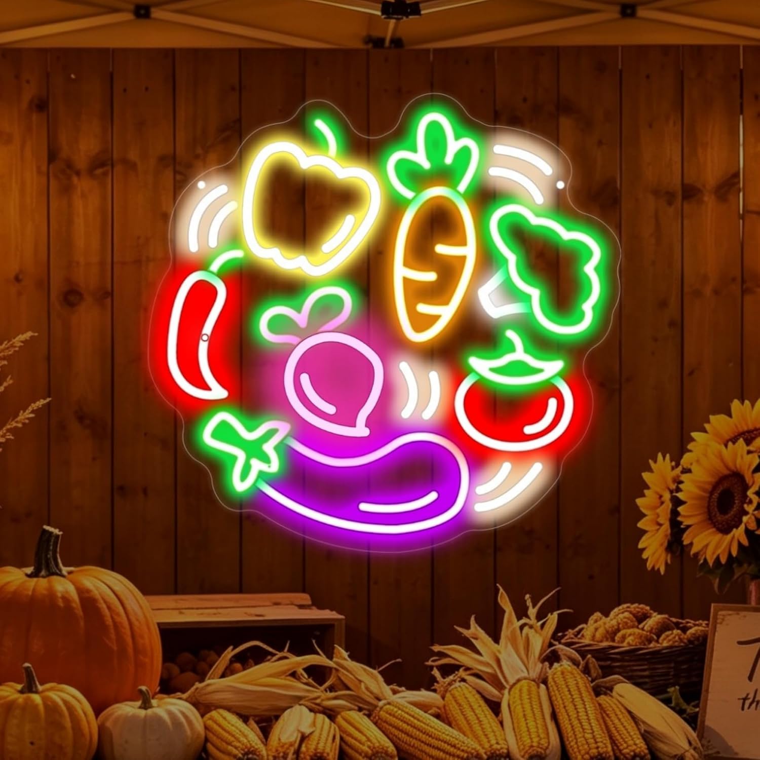 Commercial Kitchen Store - Vegetables LED Neon Sign USB Neon