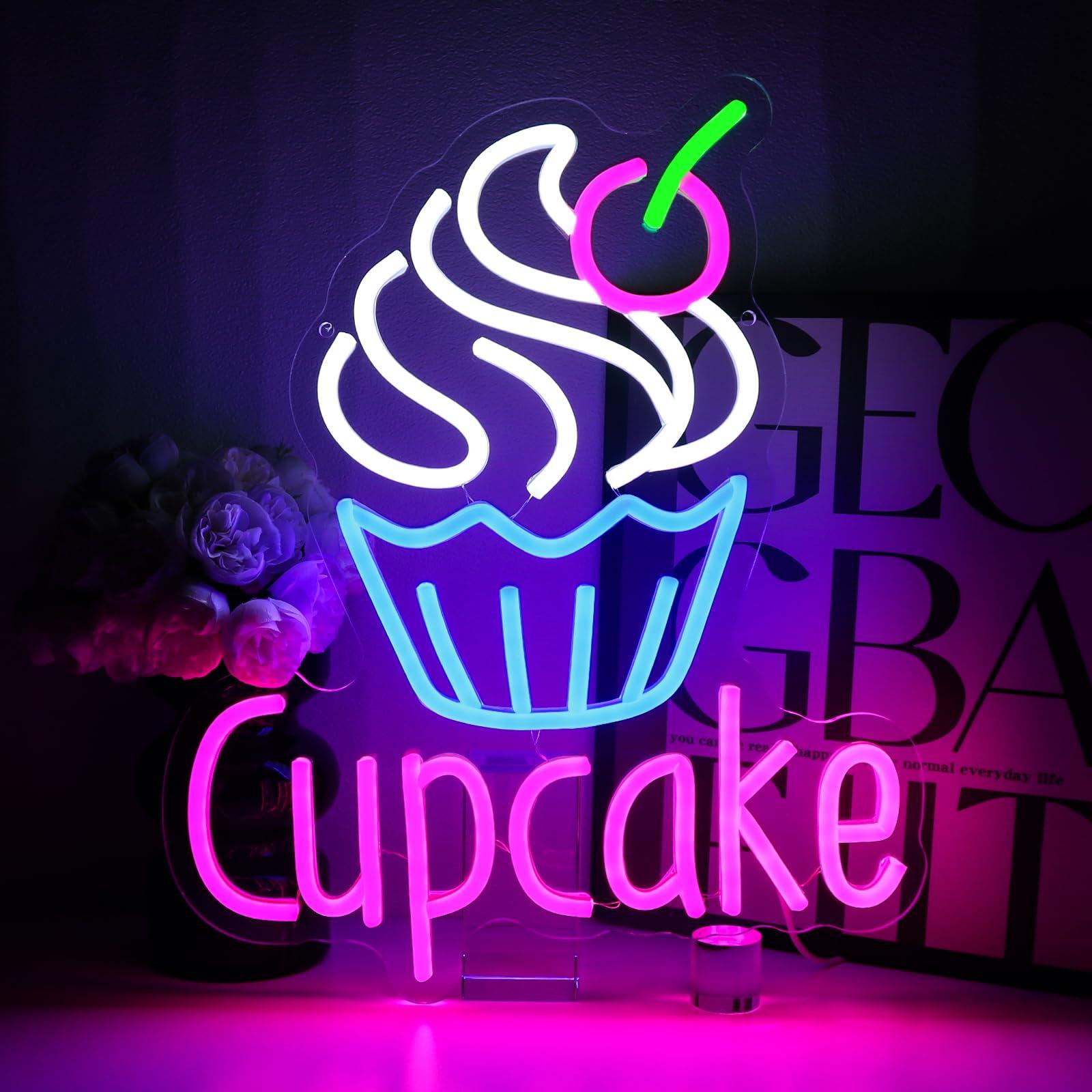 Commercial Kitchen Store - Cupcake Neon Sign for Wall Decor
