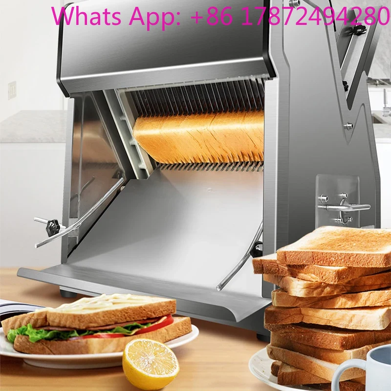Commercial Bread Slicer - 220V Commercial toast slicer stainless steel