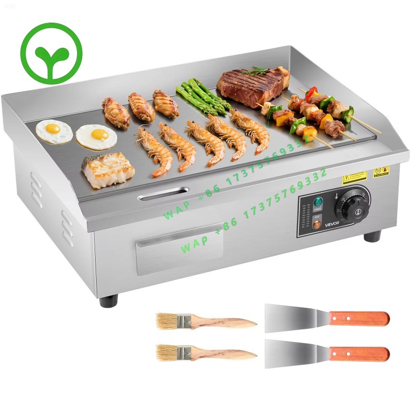 Electric Griddle Flat Top - 【Premium】SucceBuy Commercial Electric Griddle 50-300°C Adjust
