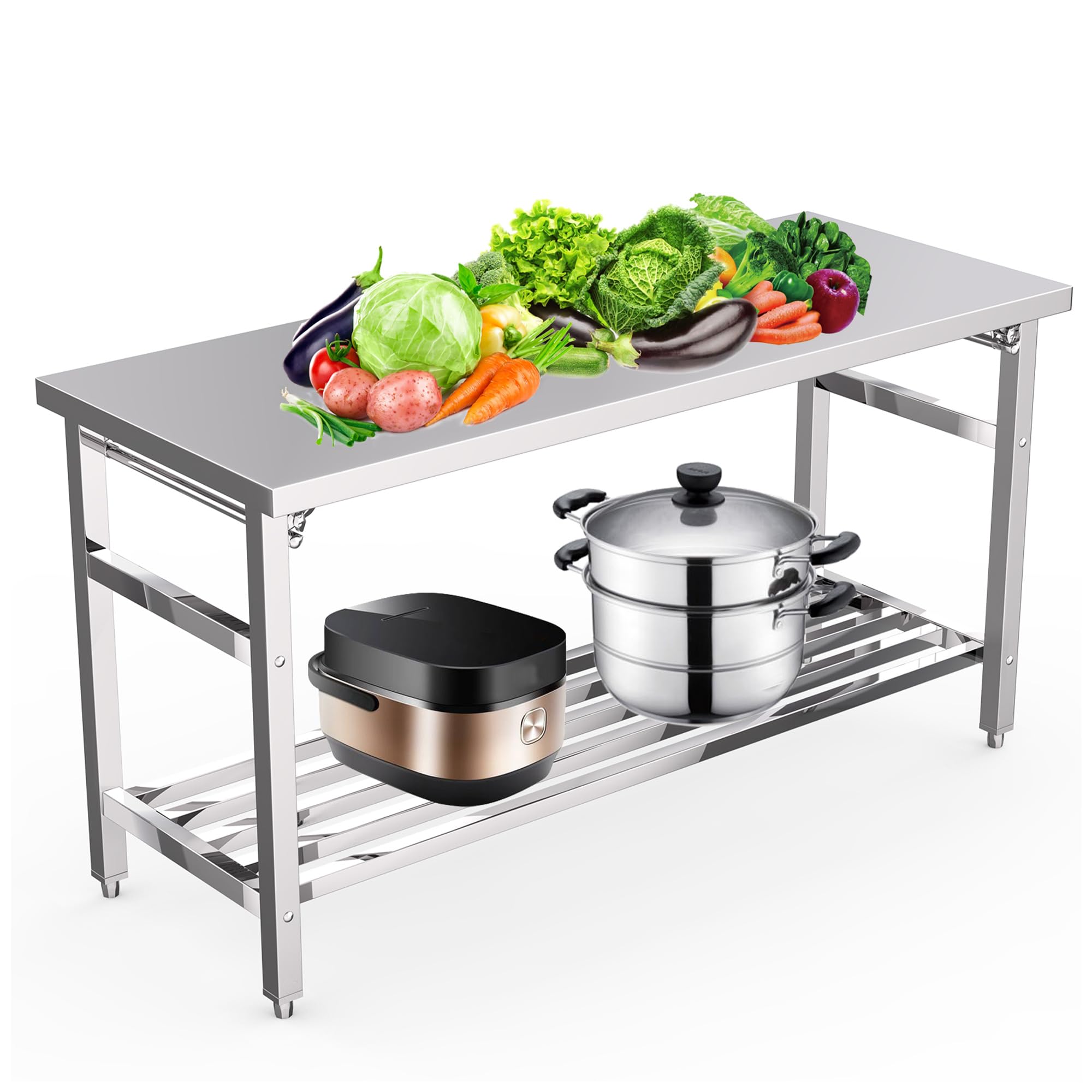 60*24 Inch Stainless Steel Pre - đánh giá và giá Commercial Kitchen Bench