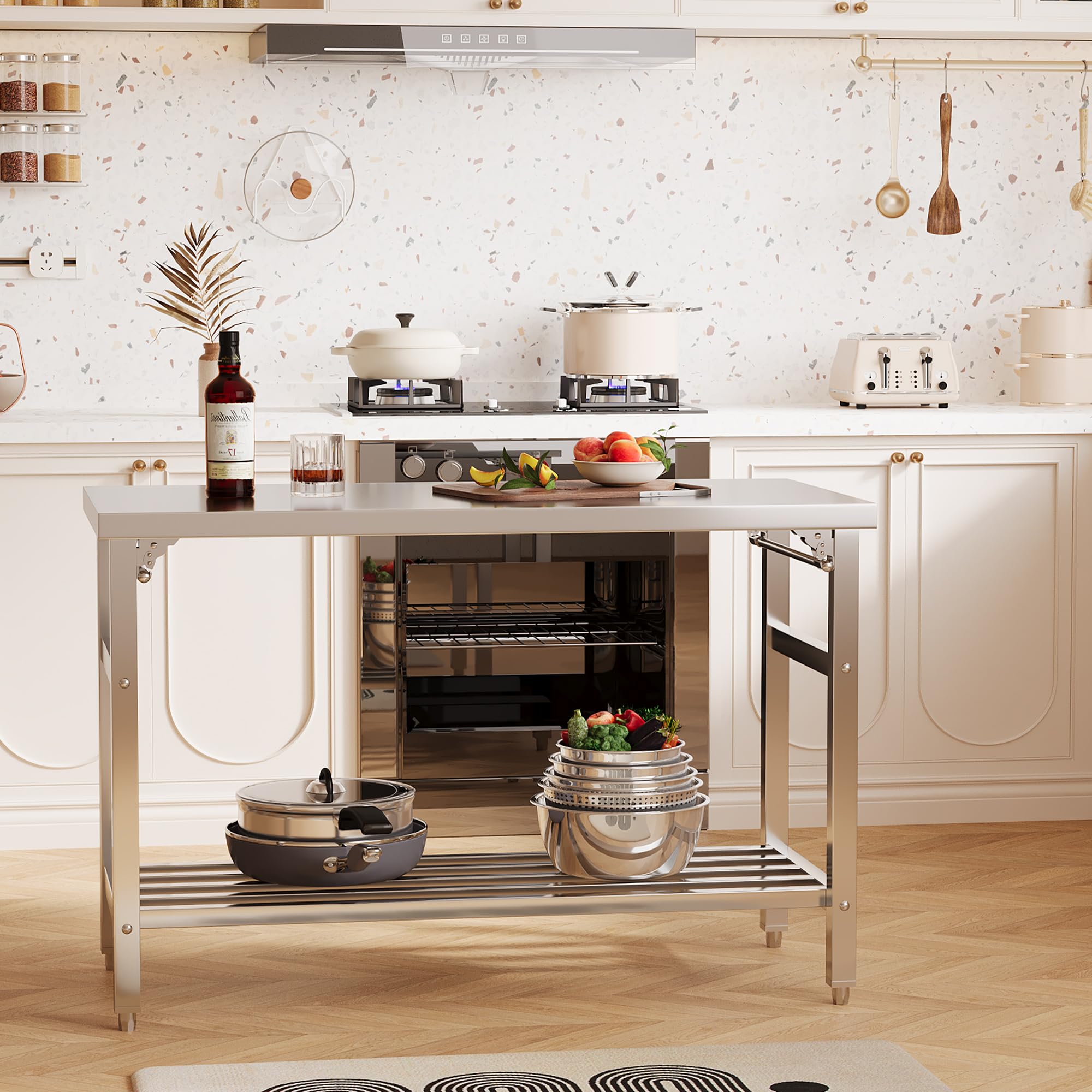 60*24 Inch Stainless Steel Pre - đánh giá và giá Commercial Kitchen Bench