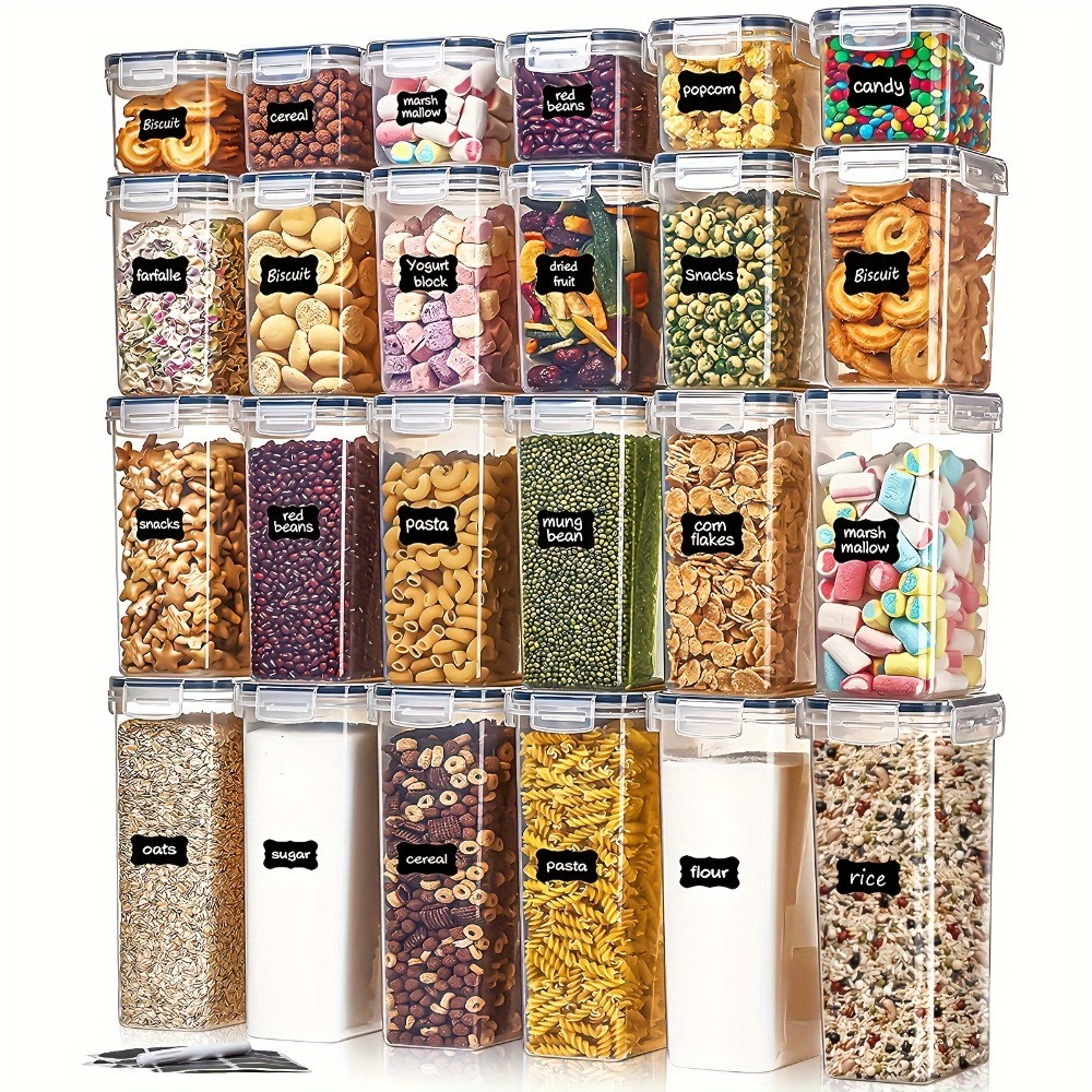24Pcs Food Storage Containers  - đánh giá và giá Commercial Kitchen Organiser