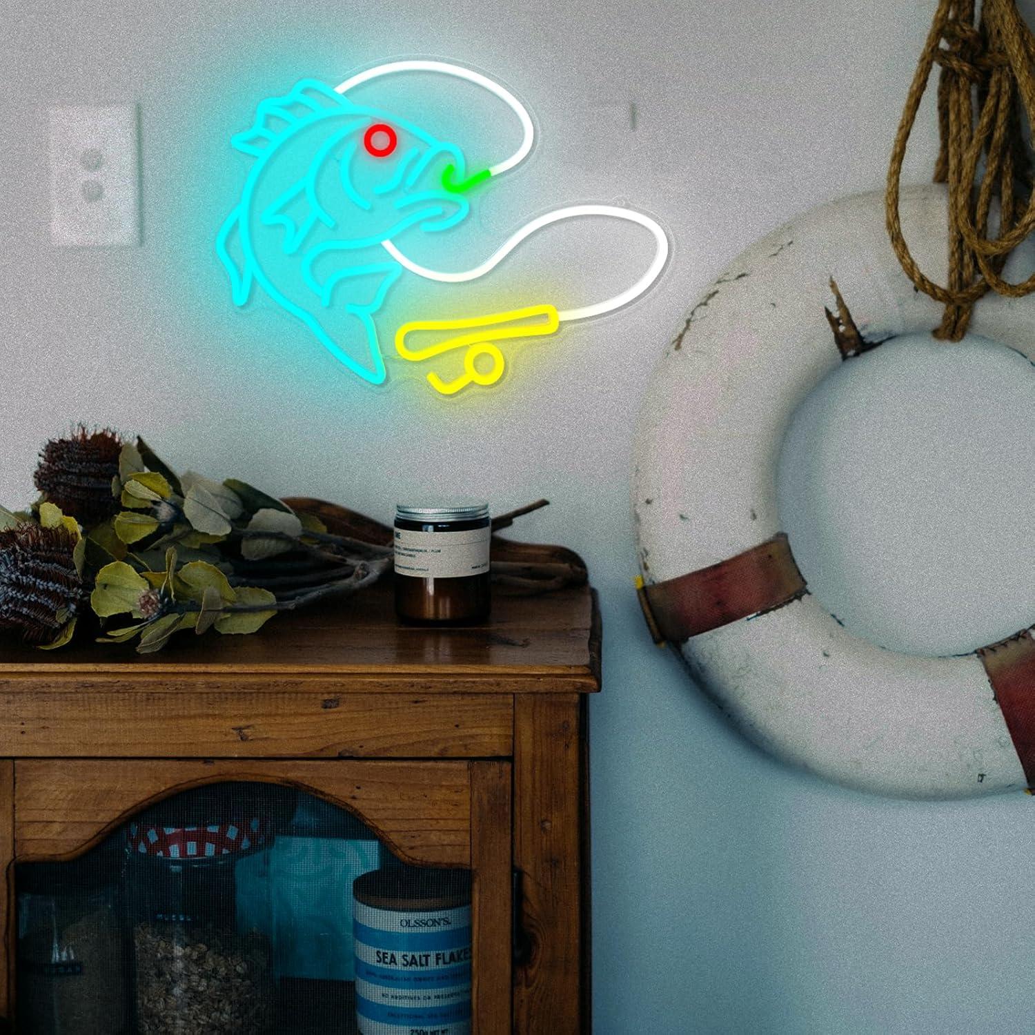 Fishing Neon Sign USB Dimmable - đánh giá và giá Commercial Kitchen Store
