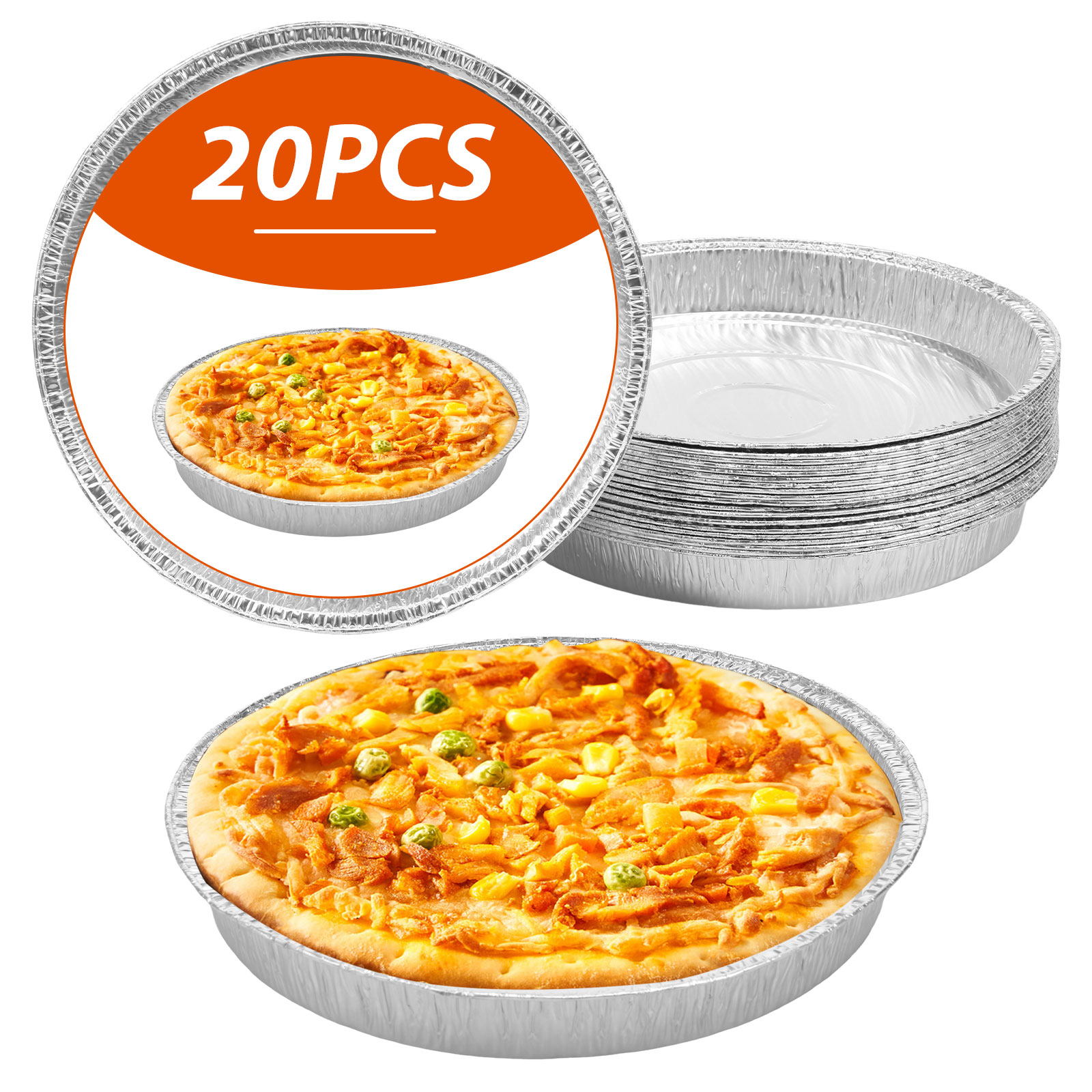 20 Pcs Round Aluminum Foil Piz - đánh giá và giá Pizza Conveyor Oven