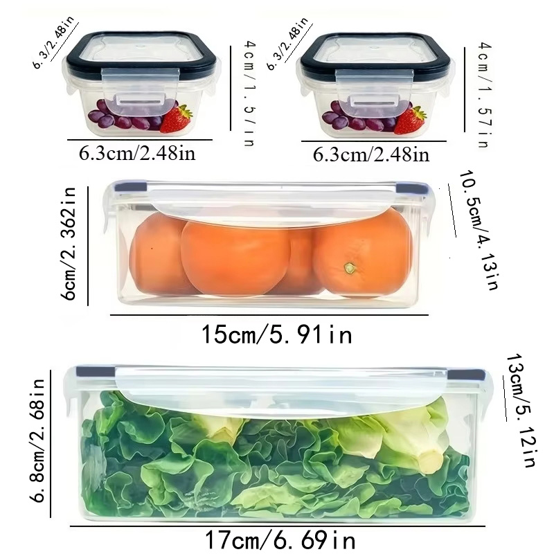 8Pcs Set Includes 4 Containers - đánh giá và giá Commercial Kitchen Organiser