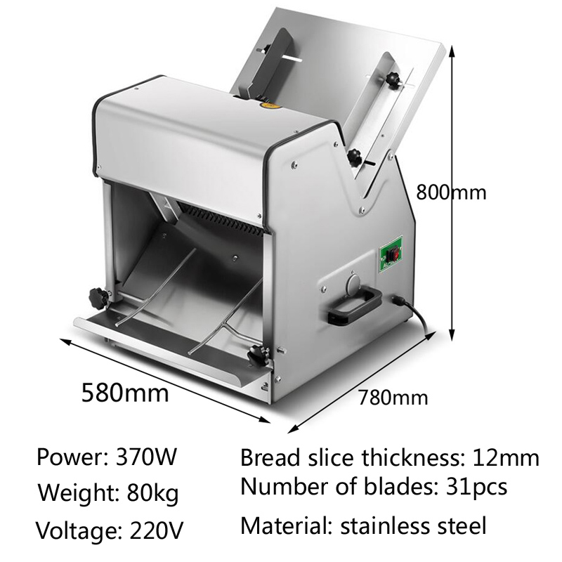 Commercial square bread slicer - đánh giá và giá Commercial Bread Slicer