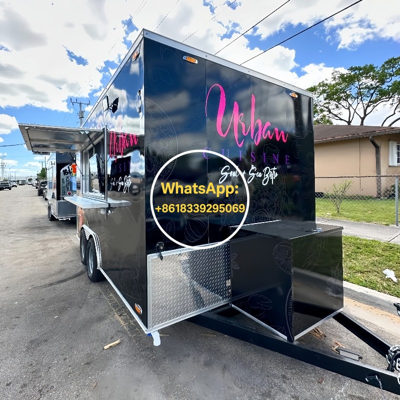 Mobile Food Trailer Fast Food  - đánh giá và giá Commercial Kitchen Trailer