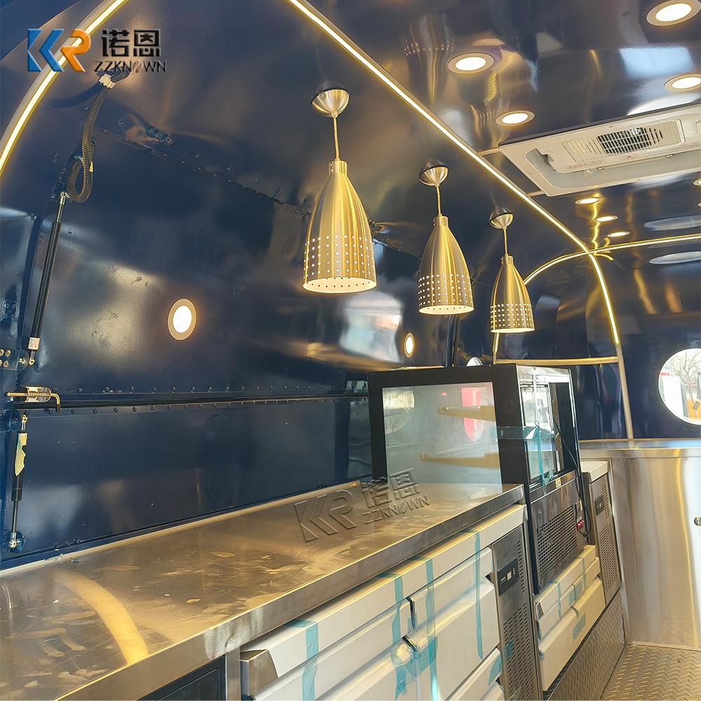 Durable Fiberglass Food Truck  - đánh giá và giá Commercial Kitchen Trailer