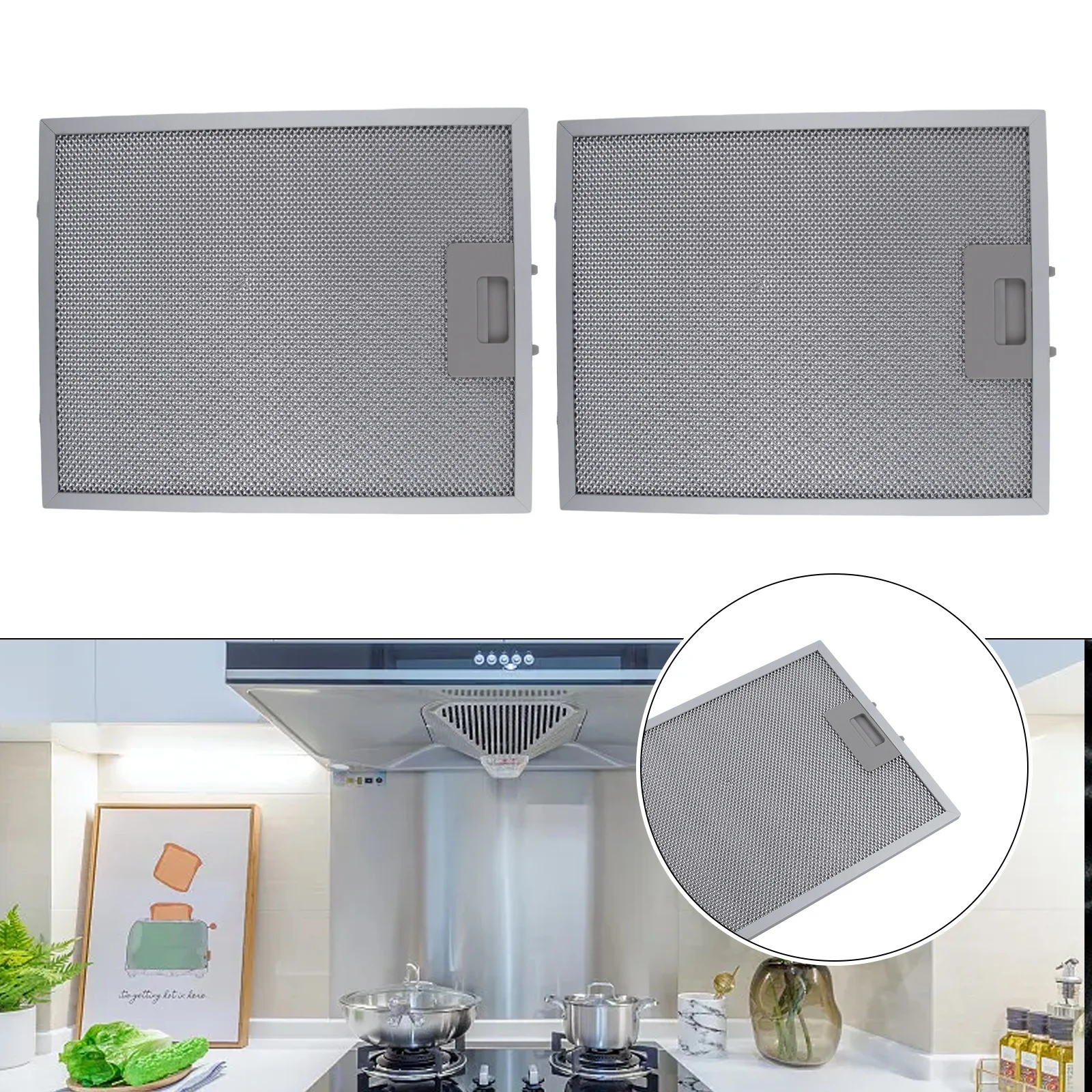 2PCS Cooker Hood Filters Metal - đánh giá và giá Commercial Kitchen Hood
