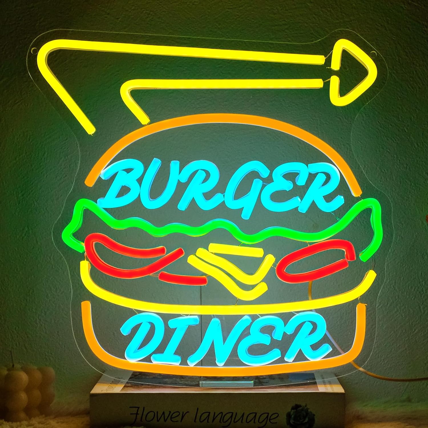 Burger Neon Sign Bussiness Art - đánh giá và giá Commercial Kitchen Store