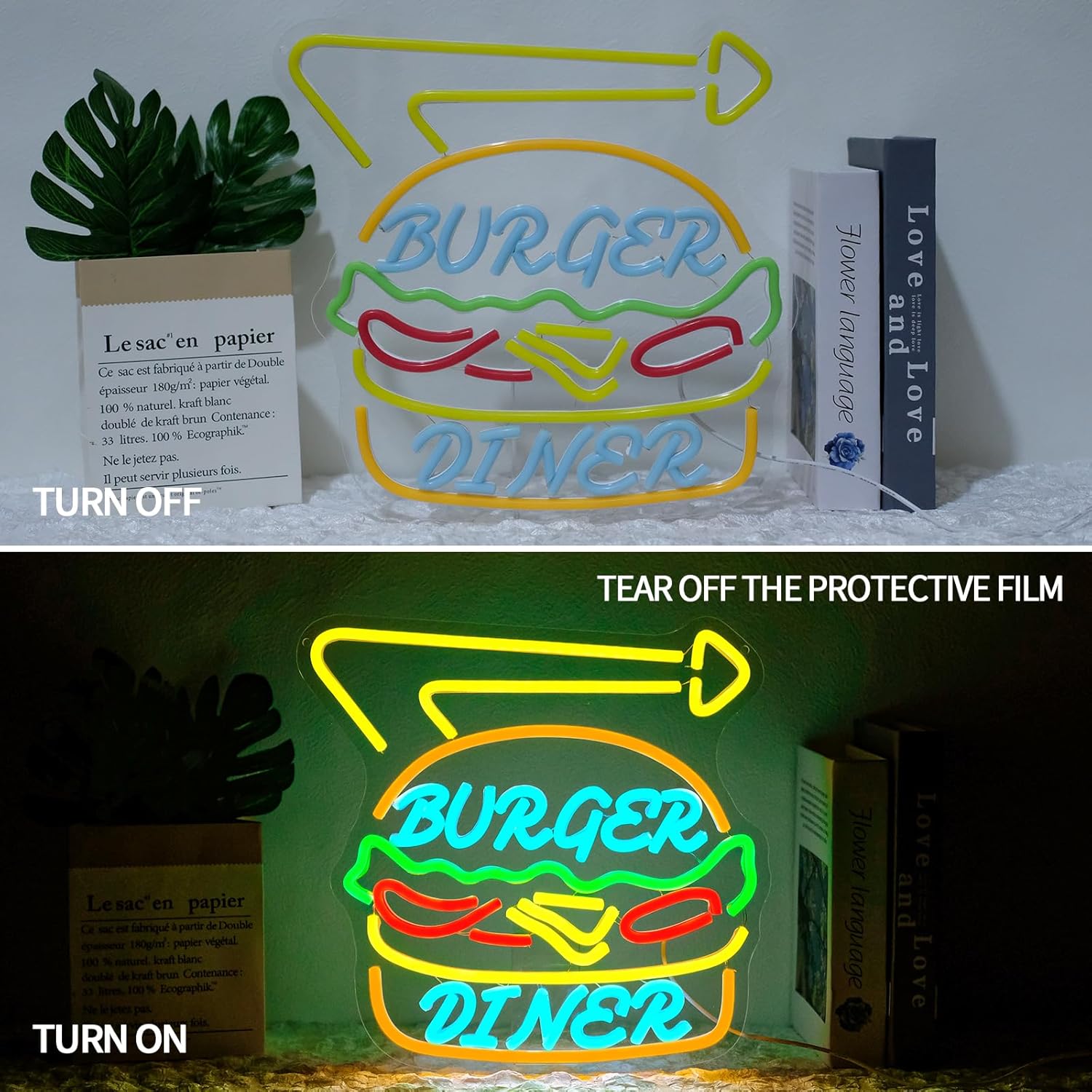 Burger Neon Sign Bussiness Art - đánh giá và giá Commercial Kitchen Store