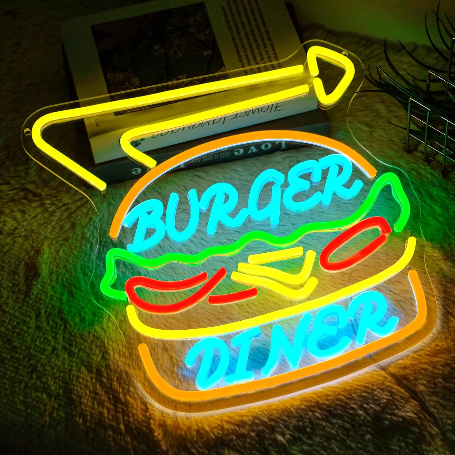Burger Neon Sign Bussiness Art - đánh giá và giá Commercial Kitchen Store