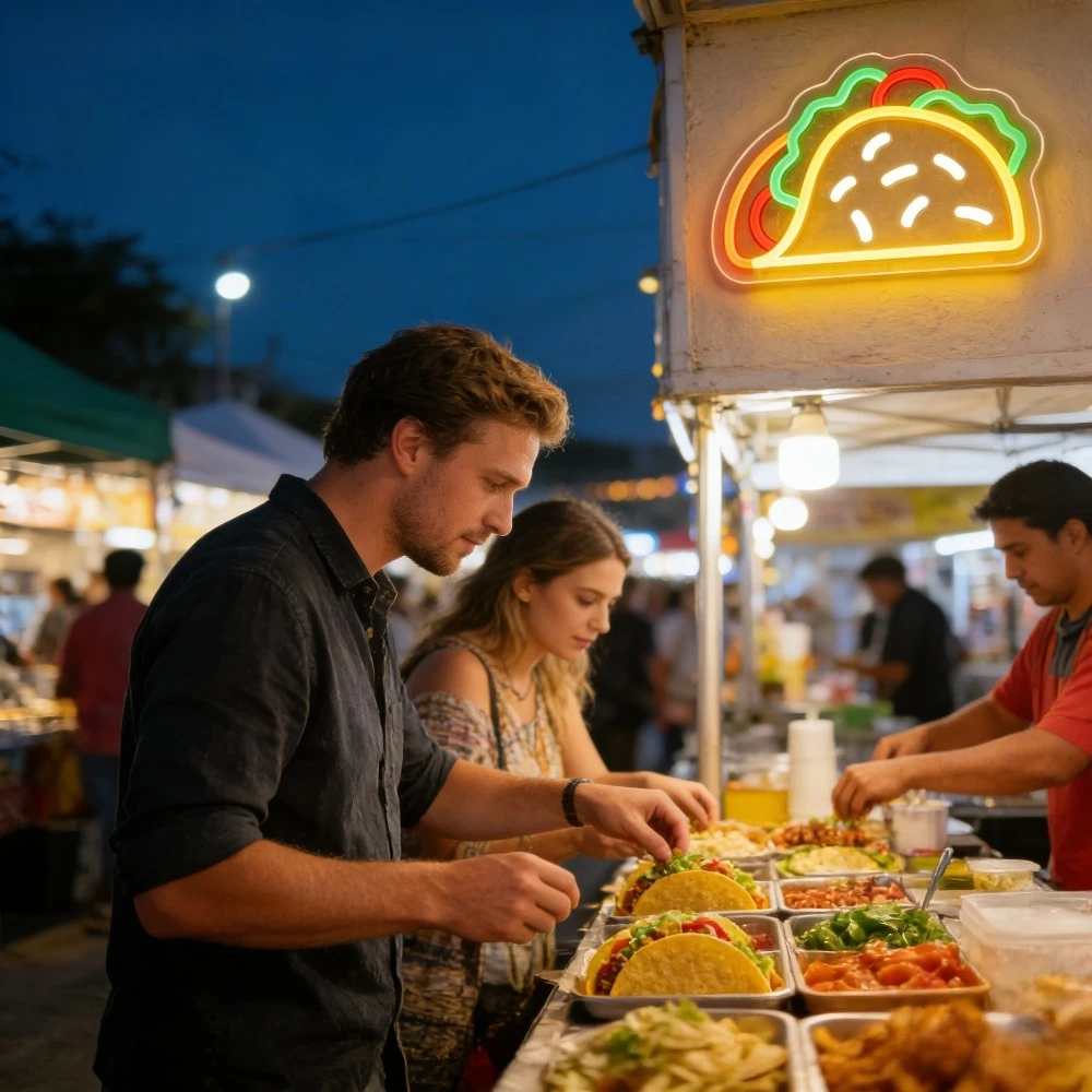 Taco Neon Sign LED USB Dimmabl - đánh giá và giá Commercial Kitchen Store