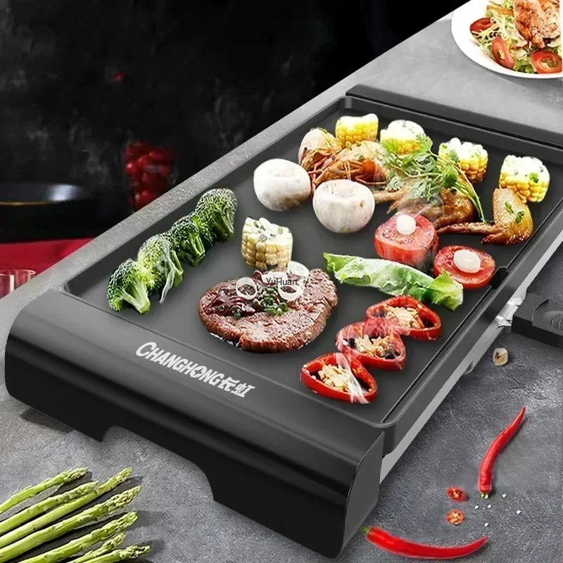 Home grill smokeless large ele - đánh giá và giá Electric Griddle Flat Top