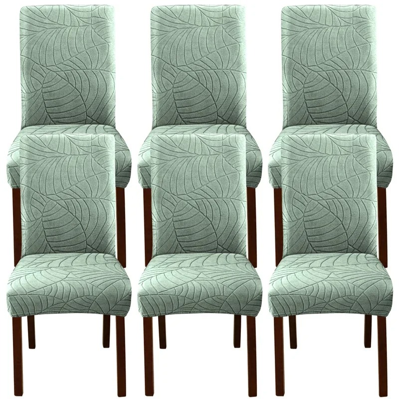 1/2/4/6pcs Leaf Jacquard Chair - đánh giá và giá Commercial Kitchen Bench