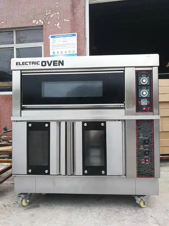 Commercial 1 2 Deck 2 4 Trays  - đánh giá và giá Pizza Conveyor Oven